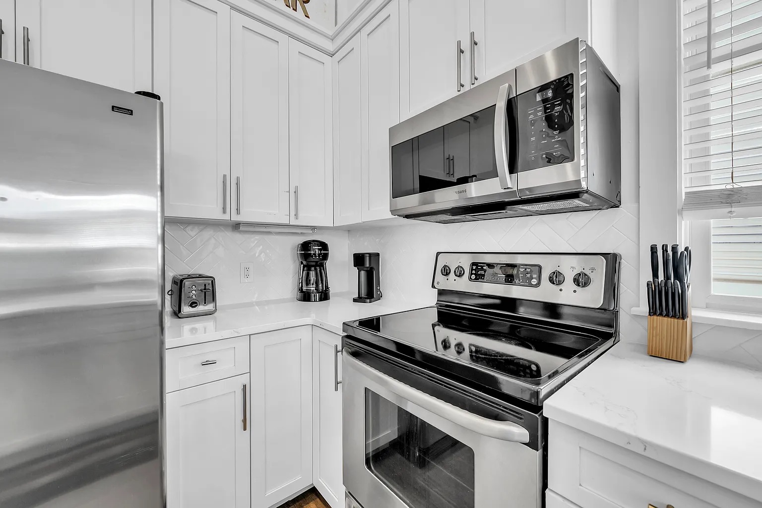 Fully stocked kitchen