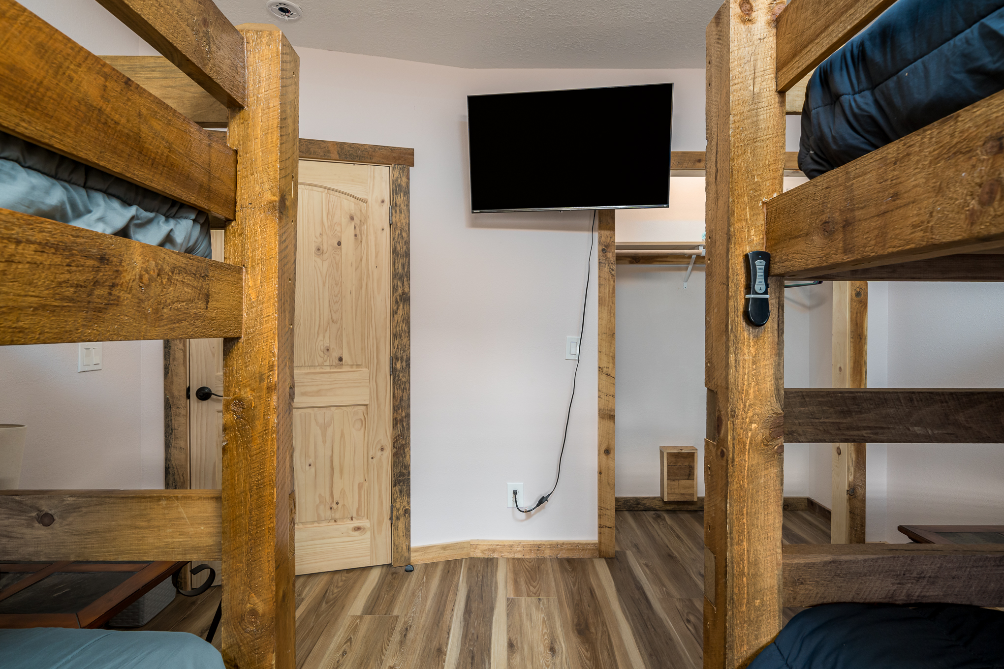 Lower level bunkbed room.
