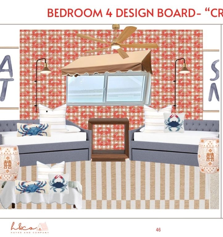 A fun, flexible space with two twin daybeds + pull-out trundles—perfect for kids, teens, or anyone! Enjoy bay balcony access, a shared Jack-and-Jill bathroom, and incredible sunset views that light up the sky each evening.