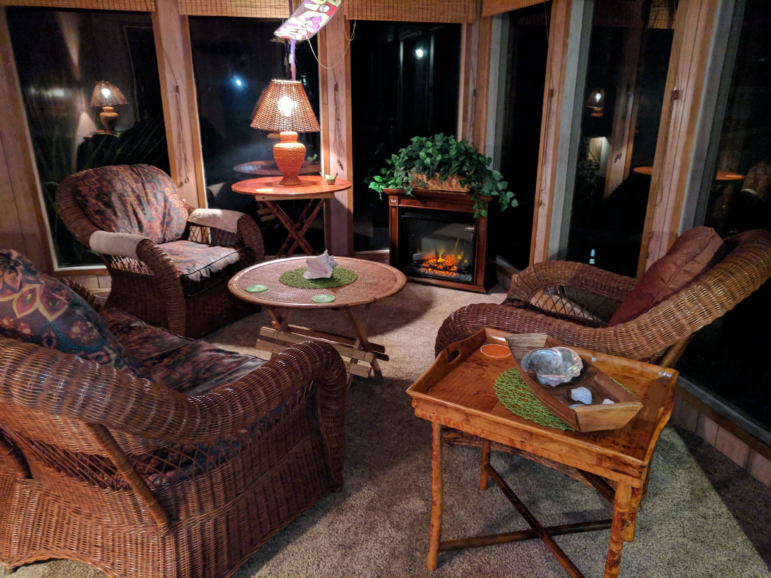 sun room at night