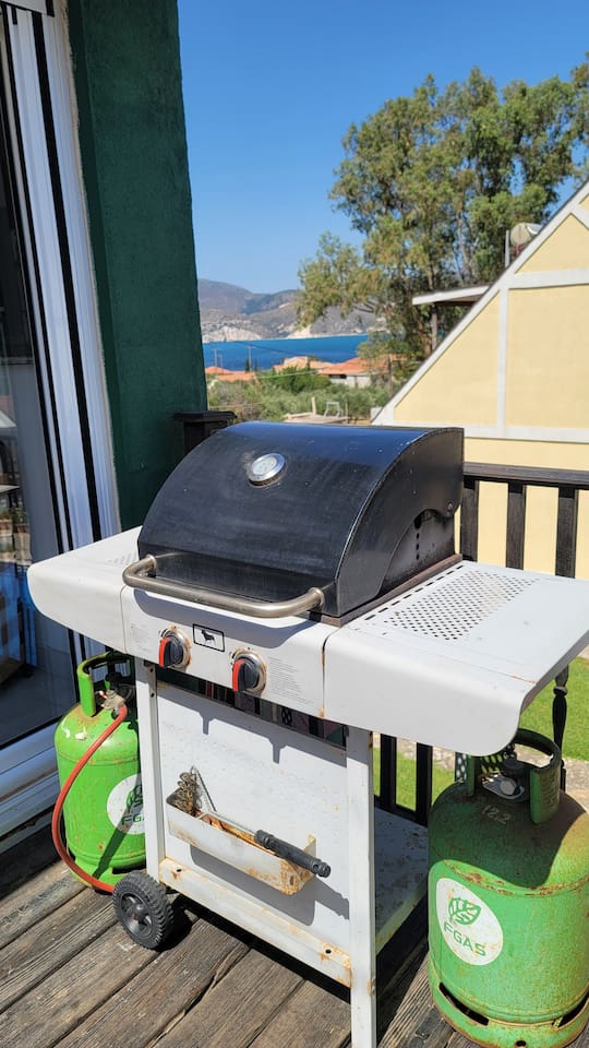 Lovely view from the Propane BBQ grill on the common area balcony shared by 2 apartments