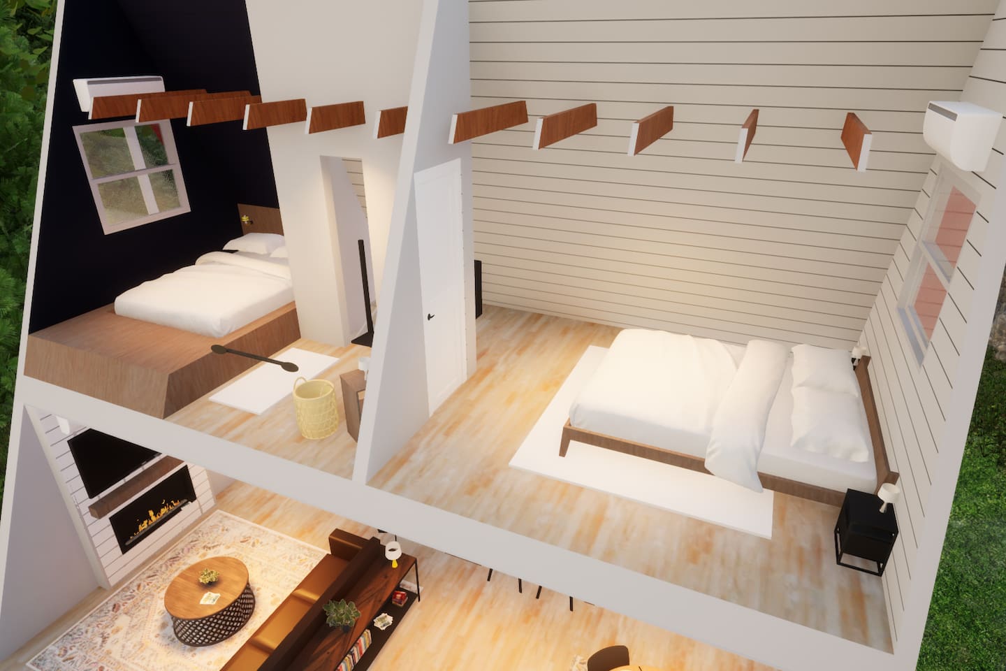 2nd Floor Master bedroom Layout Rendering