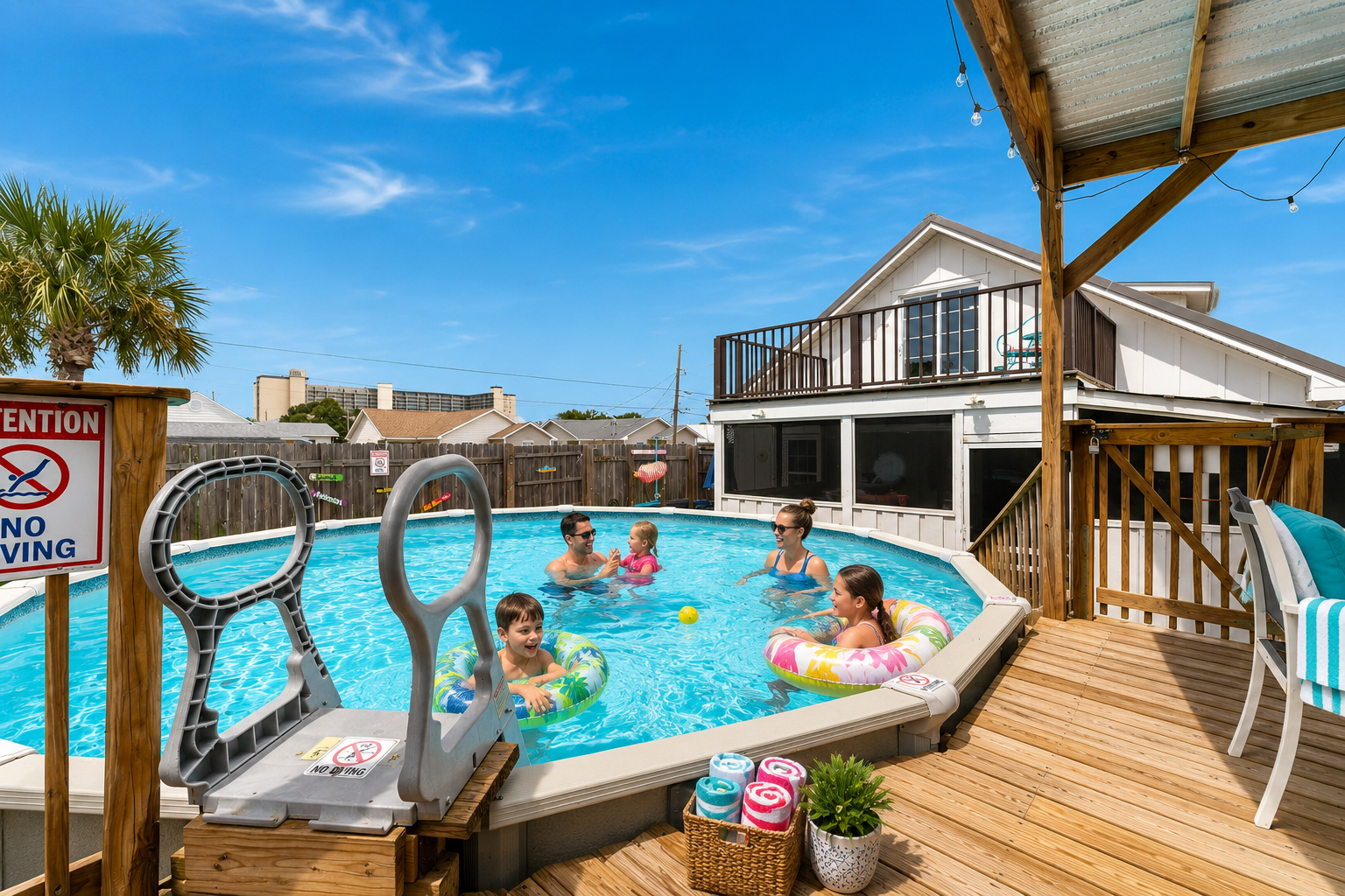 Splash, play, and make memories in your own private backyard pool—perfect for kids and adults alike.