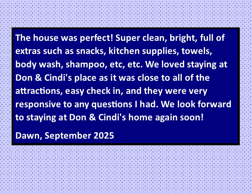 Guests love our place!