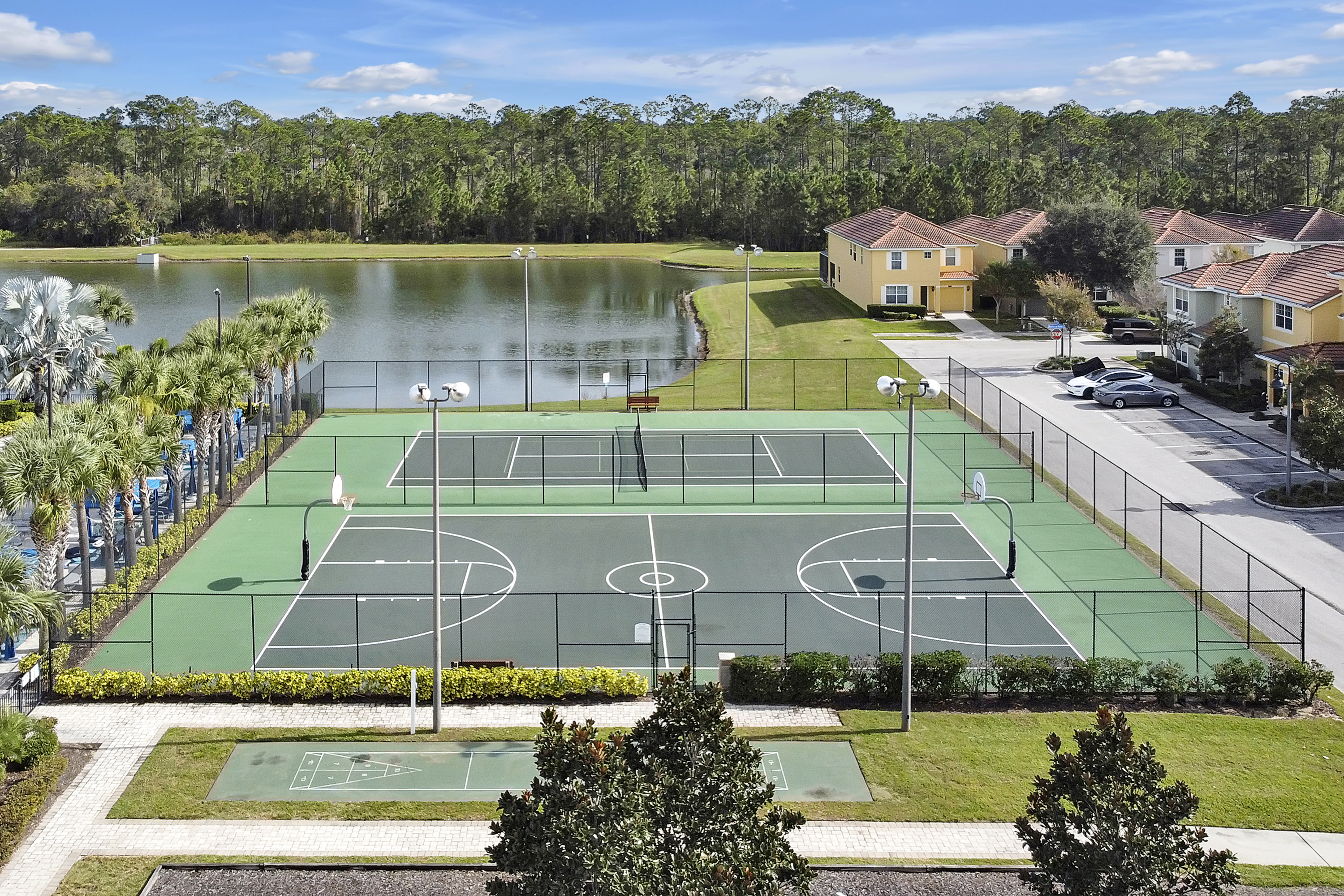 Full Basketball & Tennis/Pickleball Courts