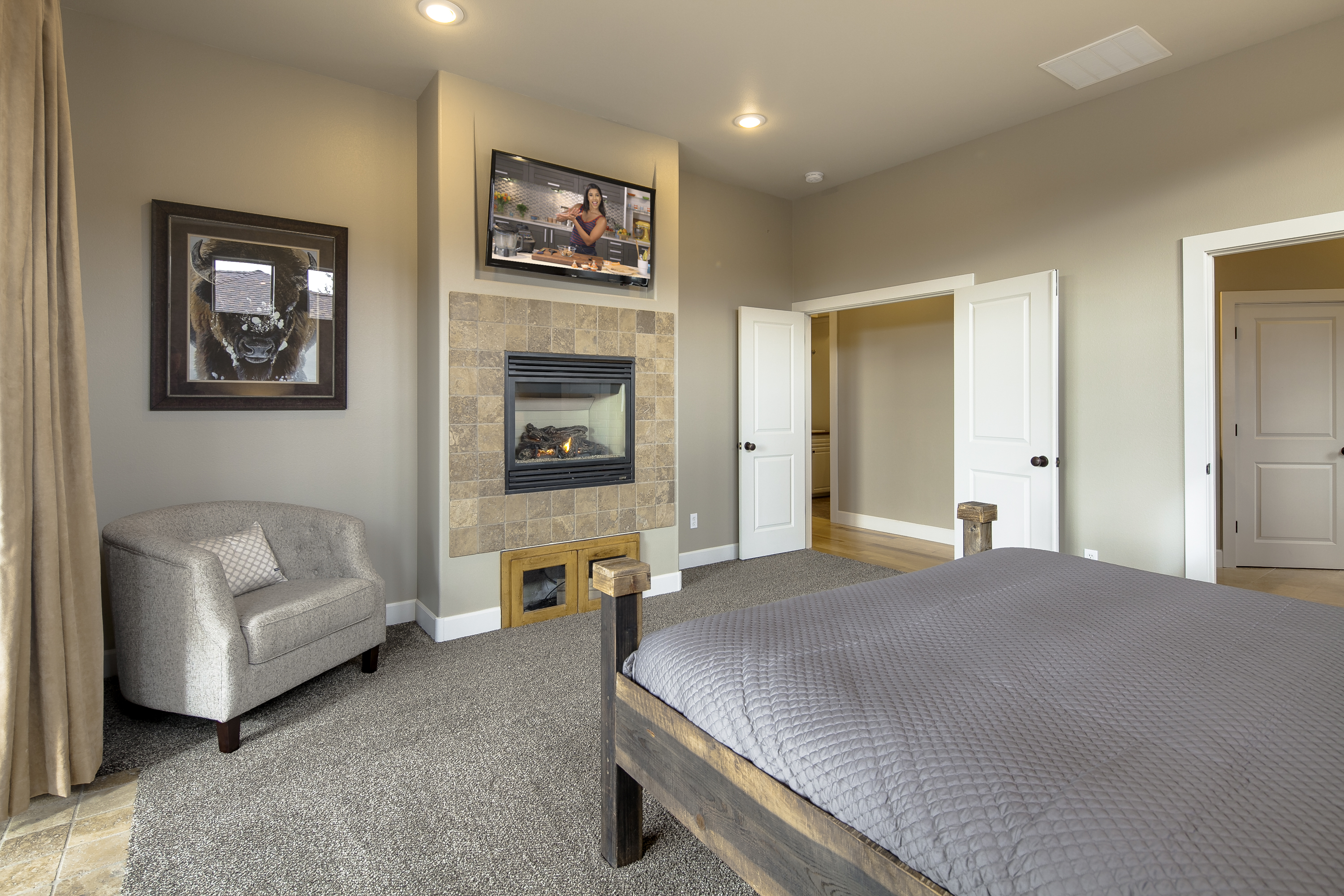 Primary Bedroom- Fireplace