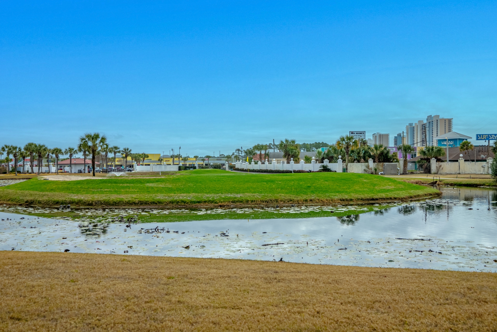 Ground floor patio overlooking the 8th hole