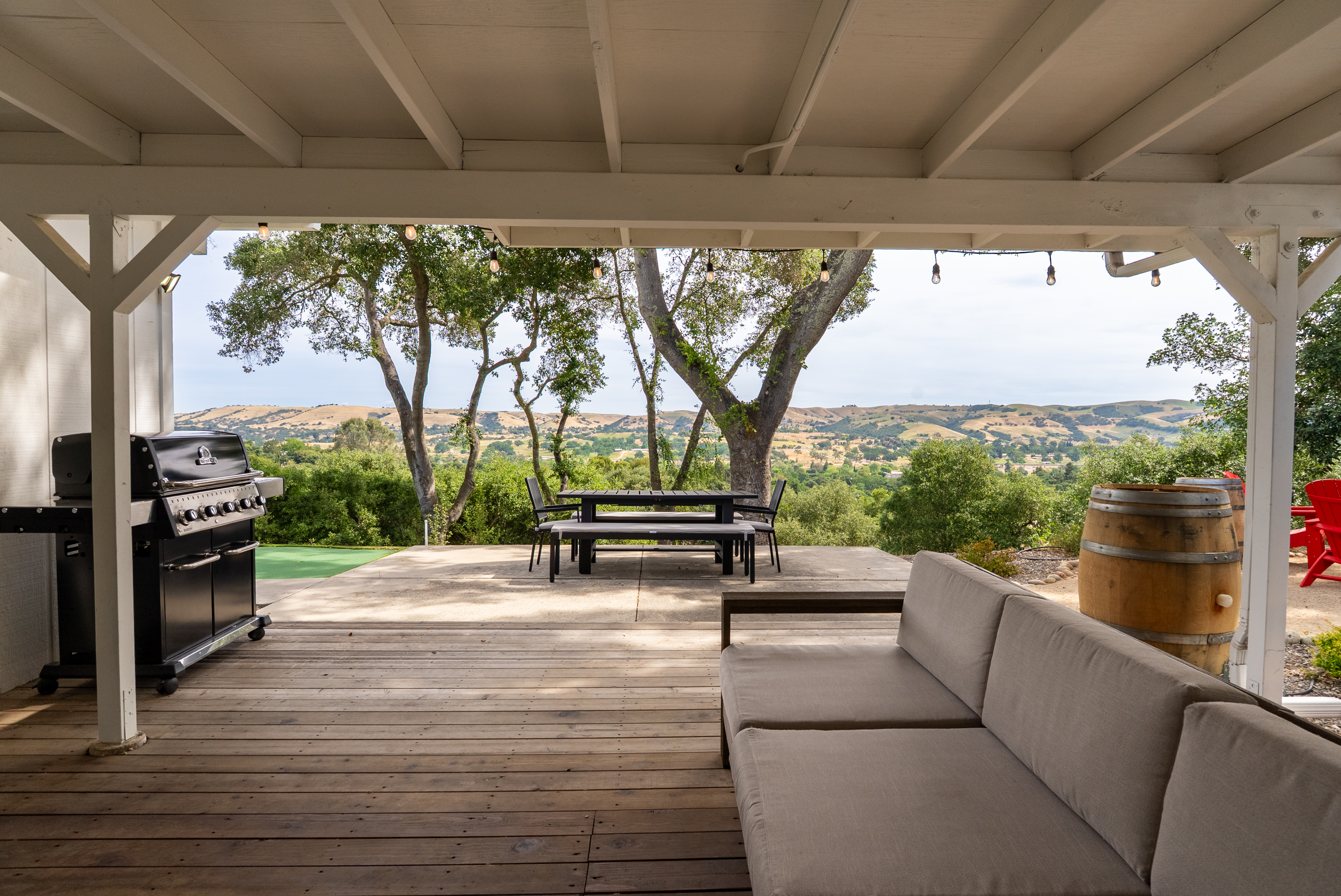 The perfect patio for long afternoons, good food, and great company.