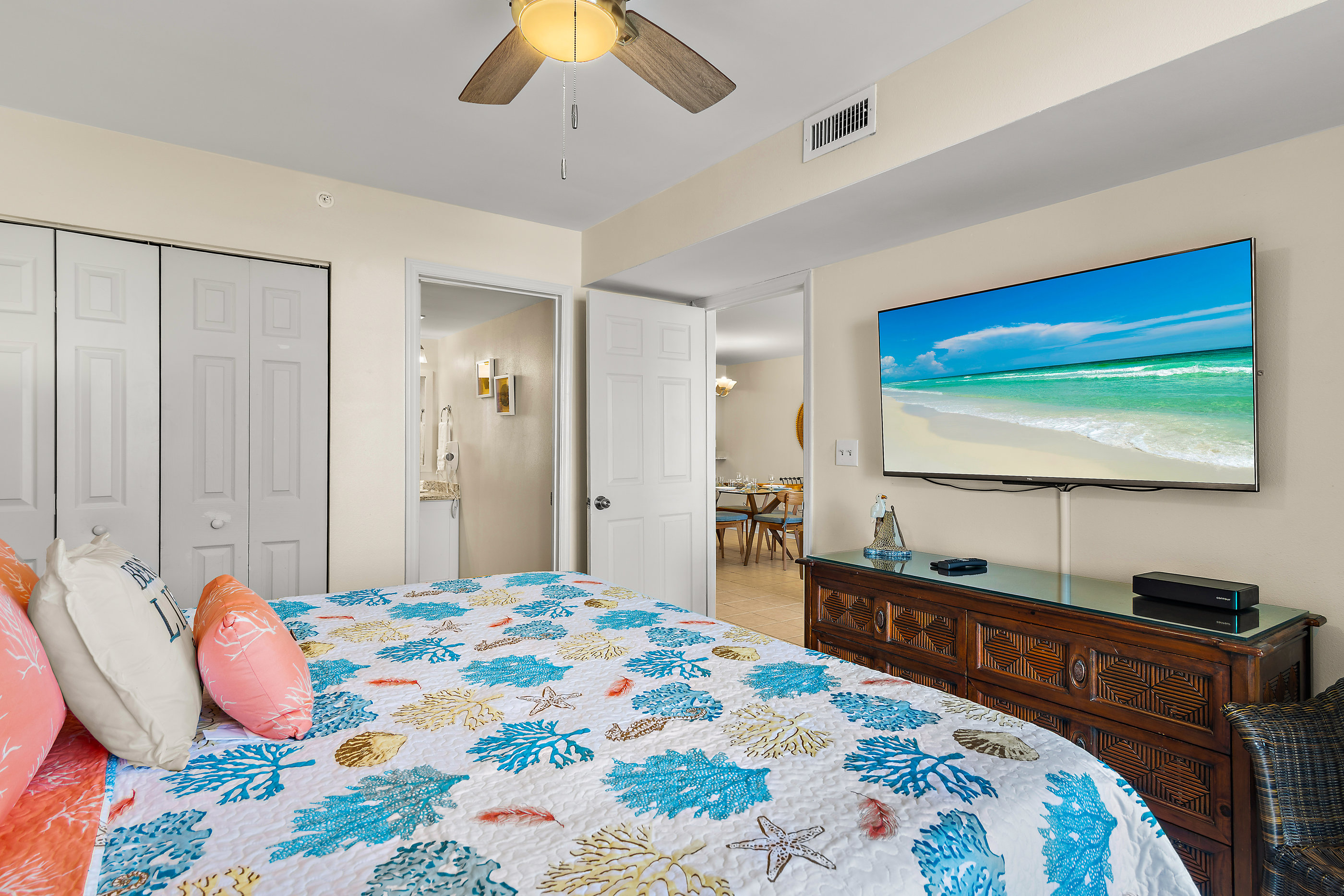 55 inch tv in master bedroom