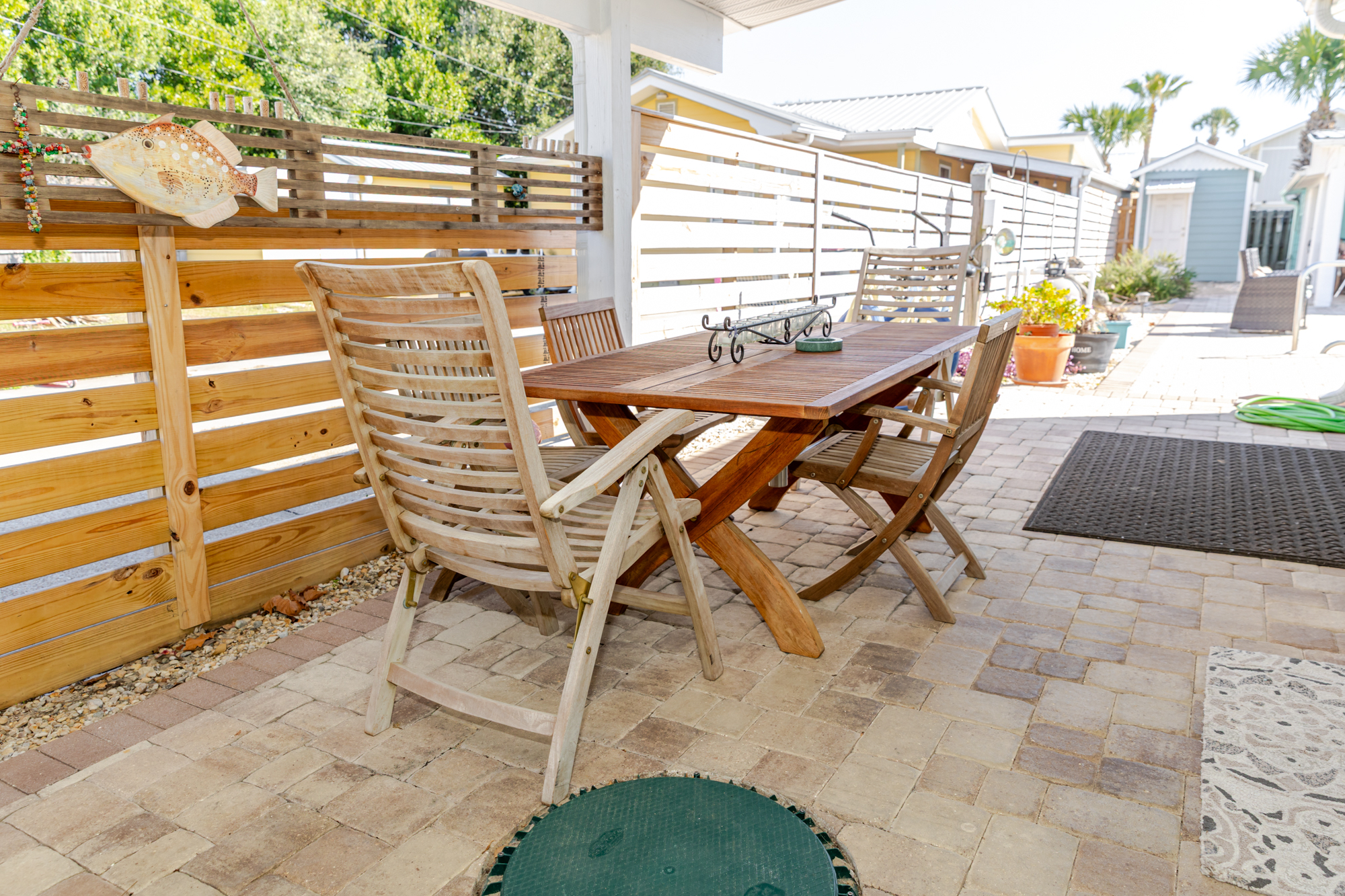 Back covered sitting area
