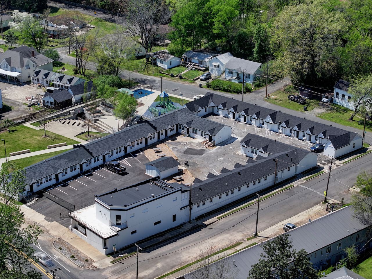 aerial view of property