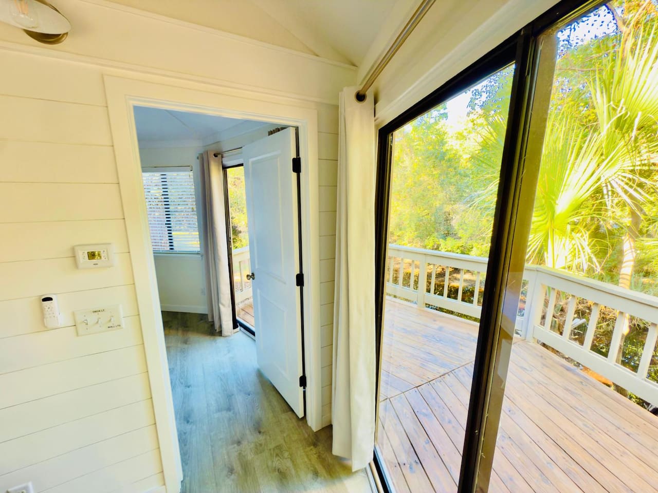 Doors out to the wraparound deck