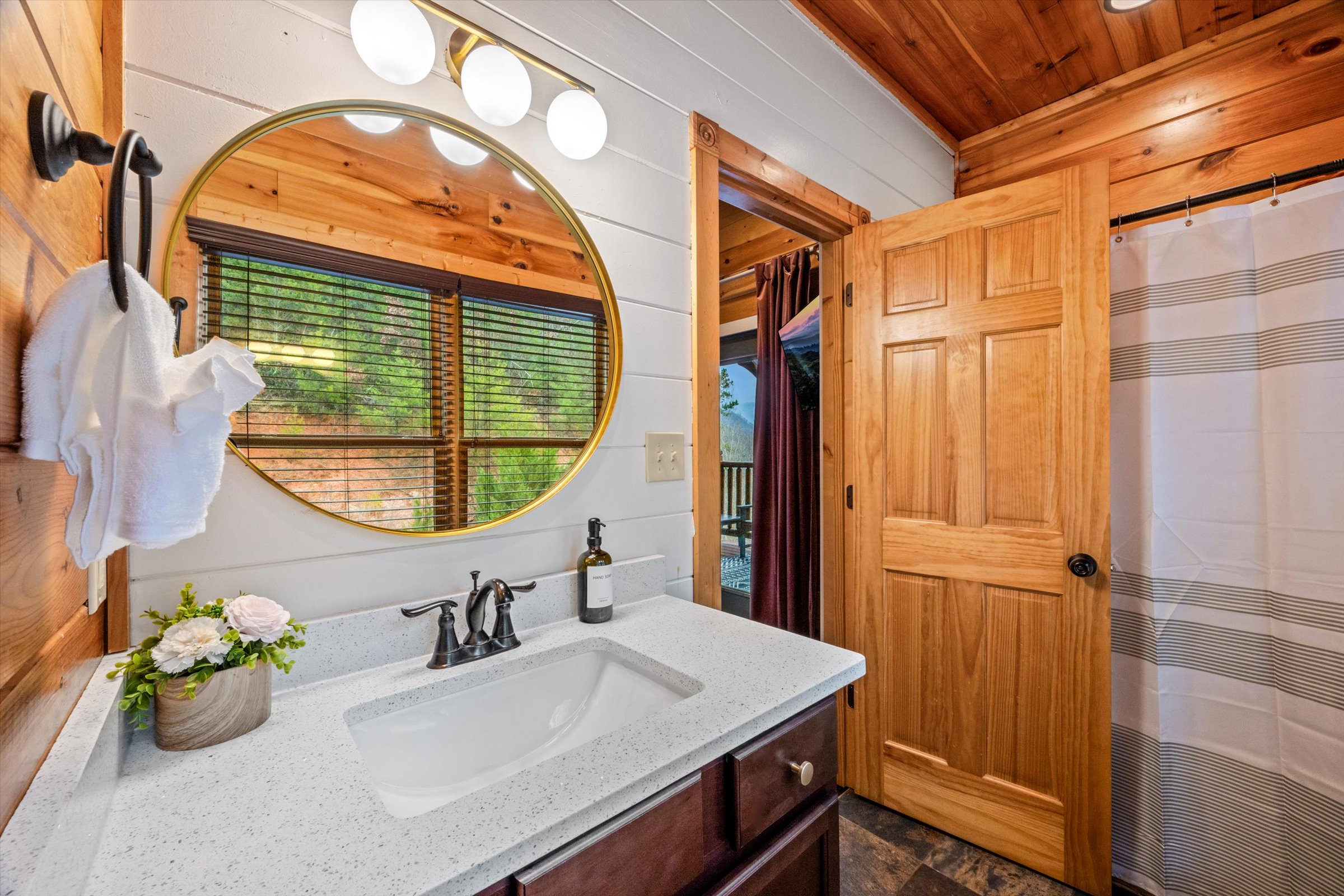 Bedroom 4 has a private bathroom with tub/shower