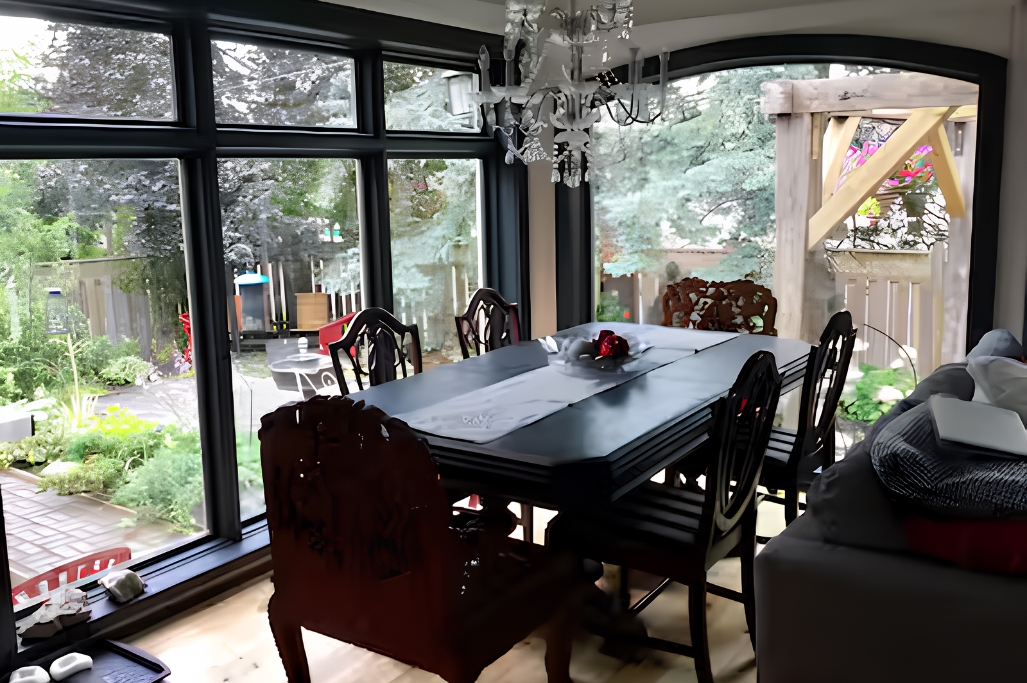 The dining area in the Peterborough ZEN Retreat. 