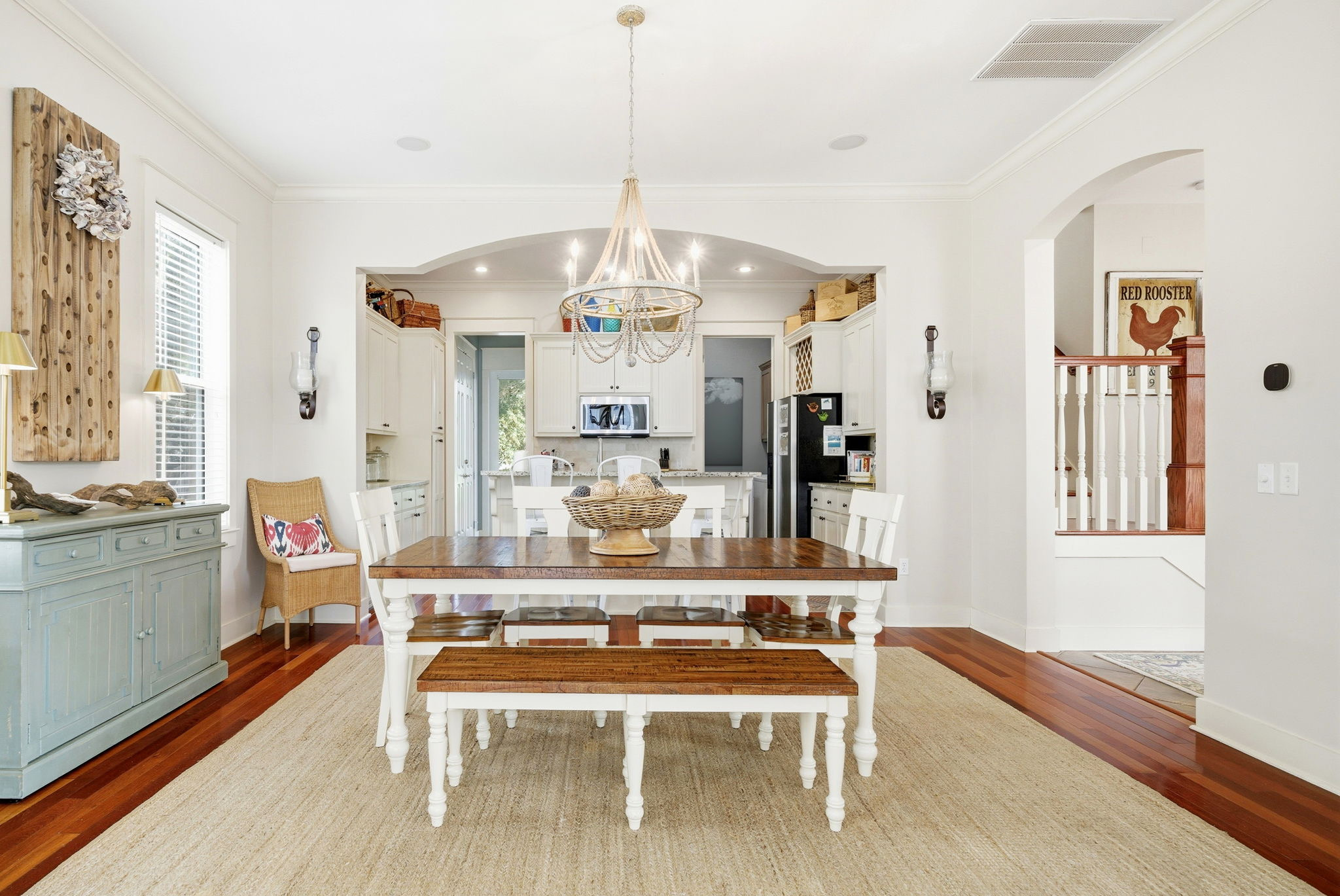 Gather for a family feast at our spacious dining table, designed for long conversations and vacation memories.