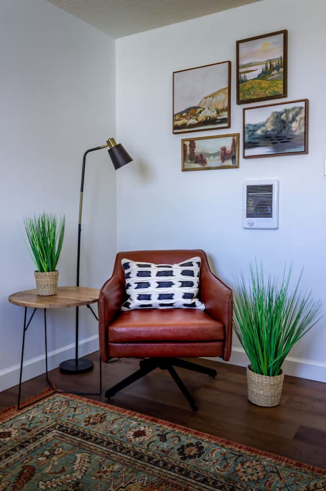 Sink into the leather armchair with a good read, tucked in your own private corner of the home.