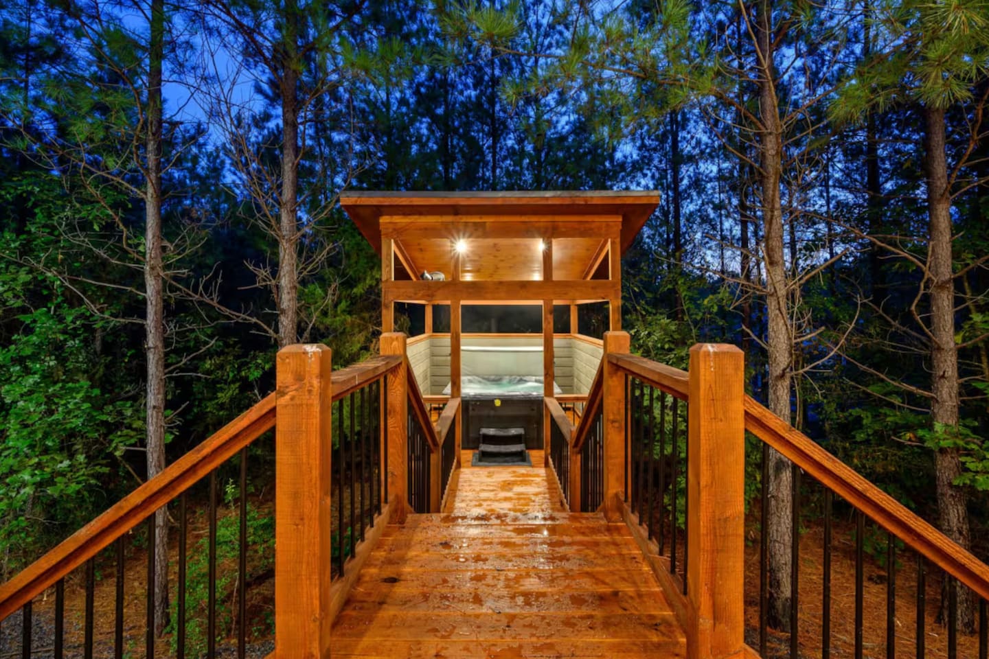 Soak under the stars with nothing but the sounds of nature all around.