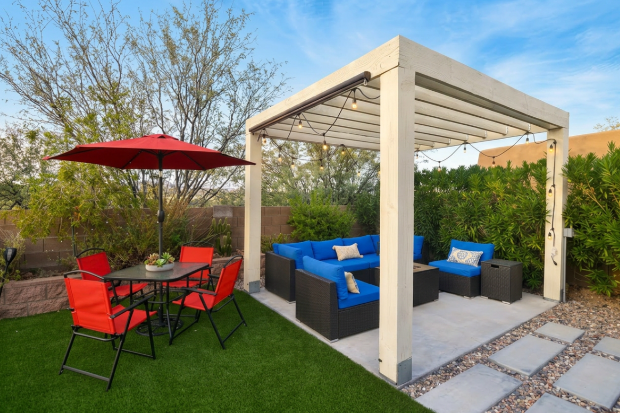 Plenty of outdoor seating so you can enjoy your meals outdoors.