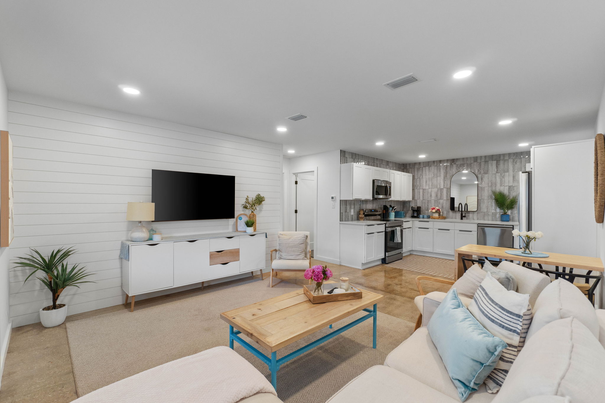 Small Serenity 5 is Newly Remodeled and Professionally Designed in 2025 - New kitchen, bathrooms, flooring, furniture and appealing decor