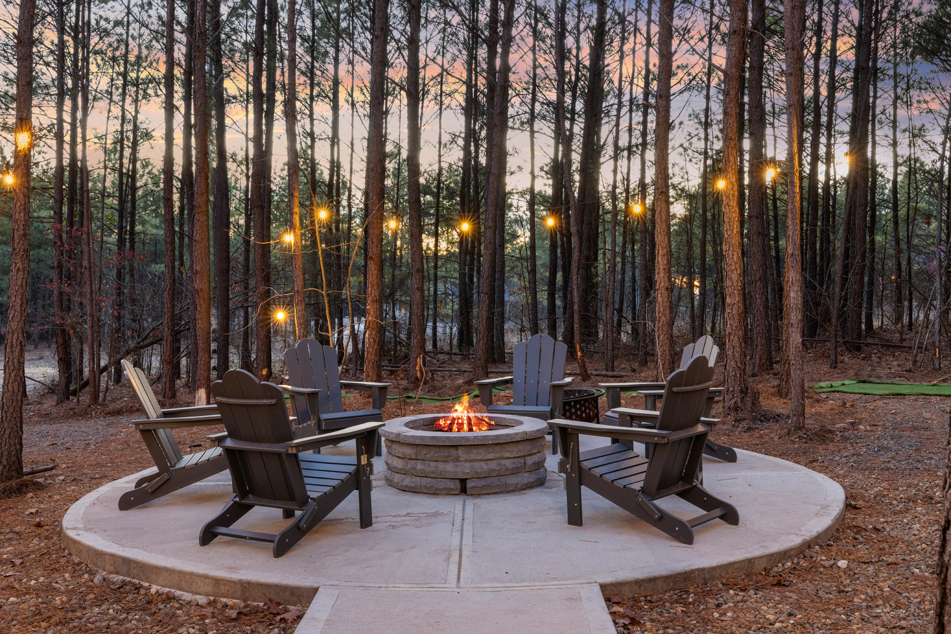 Outdoor Fireplace Gathering Spot