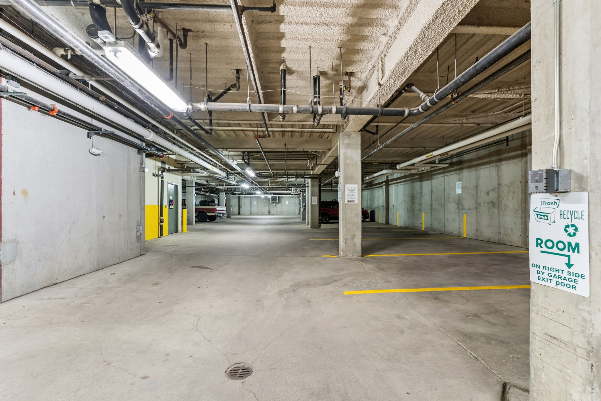 Underground heated parking