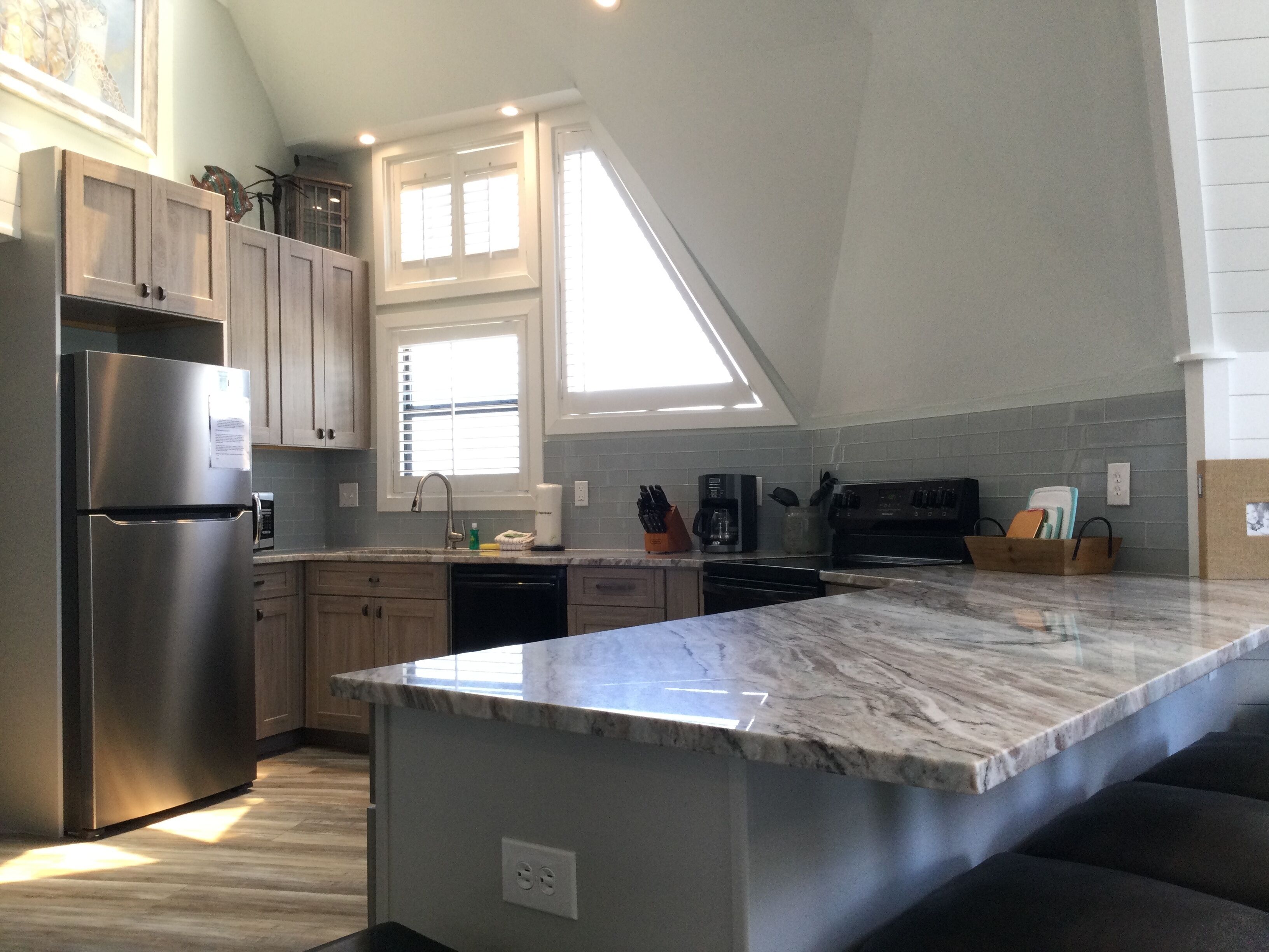 Well equipped, large kitchen