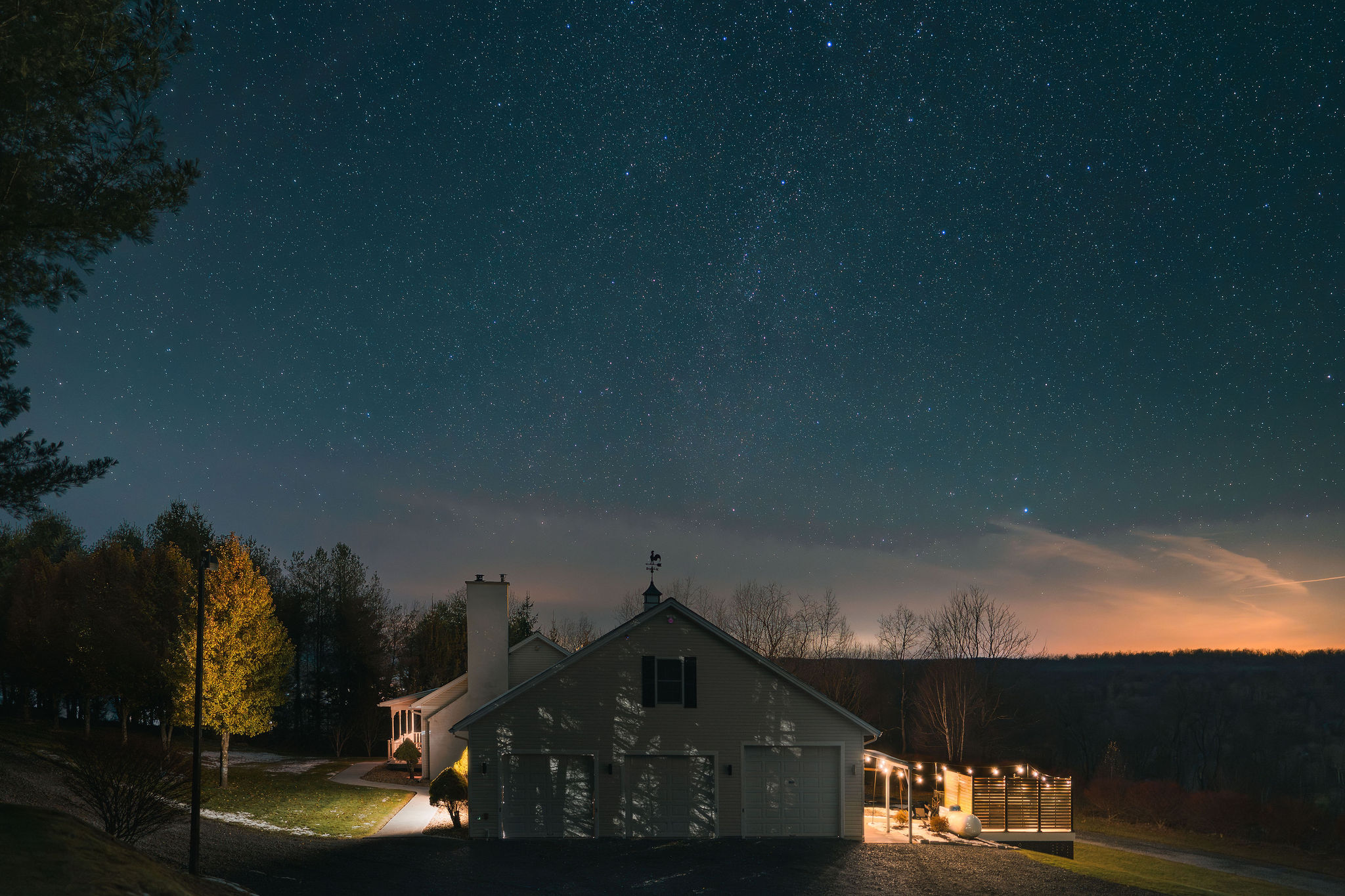 Front of home under world-class Dark Skies—perfect for stargazing.