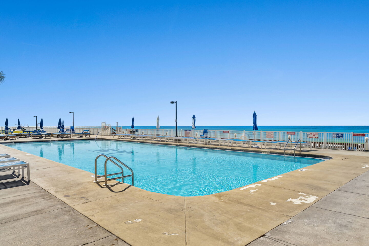 View of the Gulf Coast from the pool