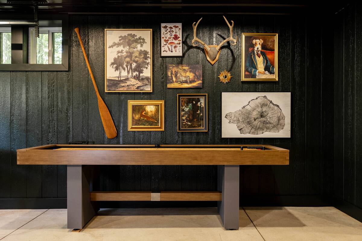 Shuffleboard in Game Room