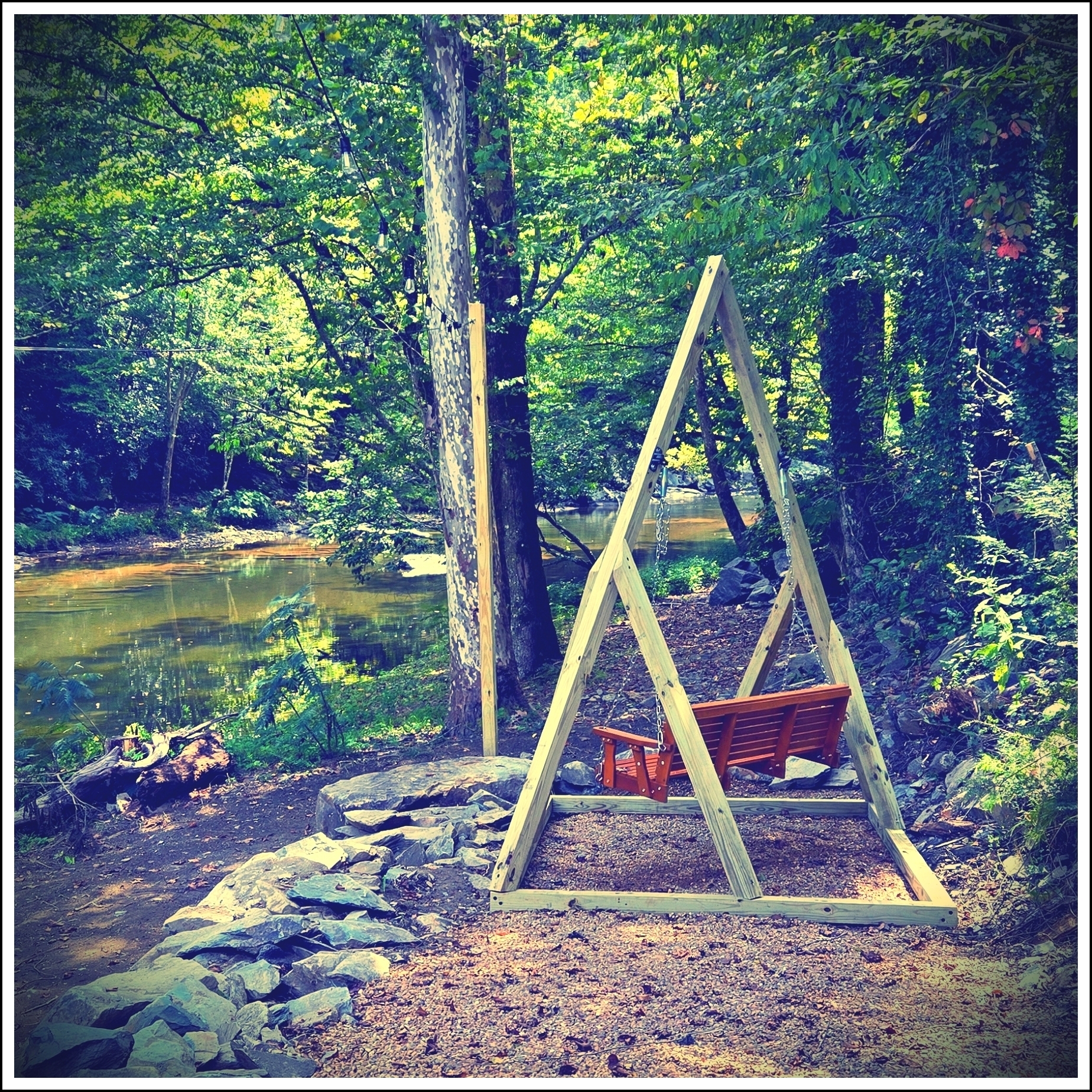 Ever dreamt of just relaxing by a river on a swing? How about on a one-of-a-kind swing? Now you can!