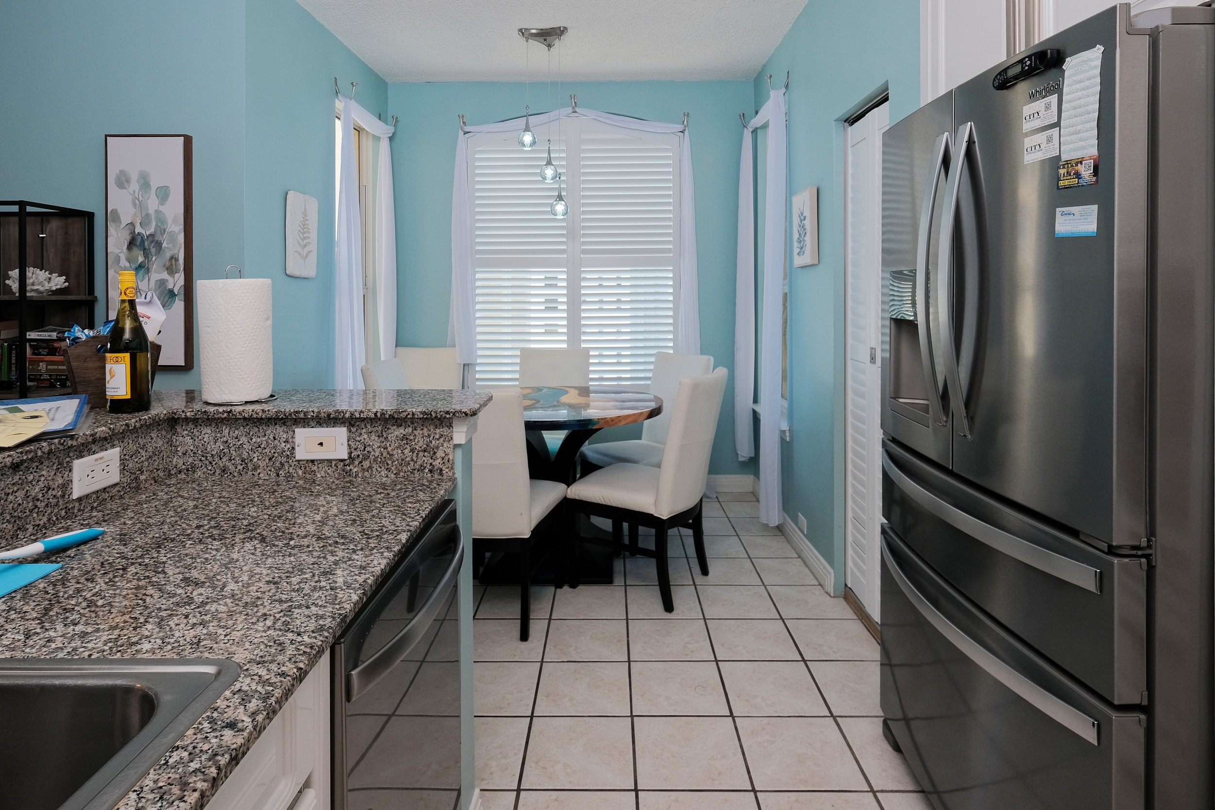 Dining and kitchen
