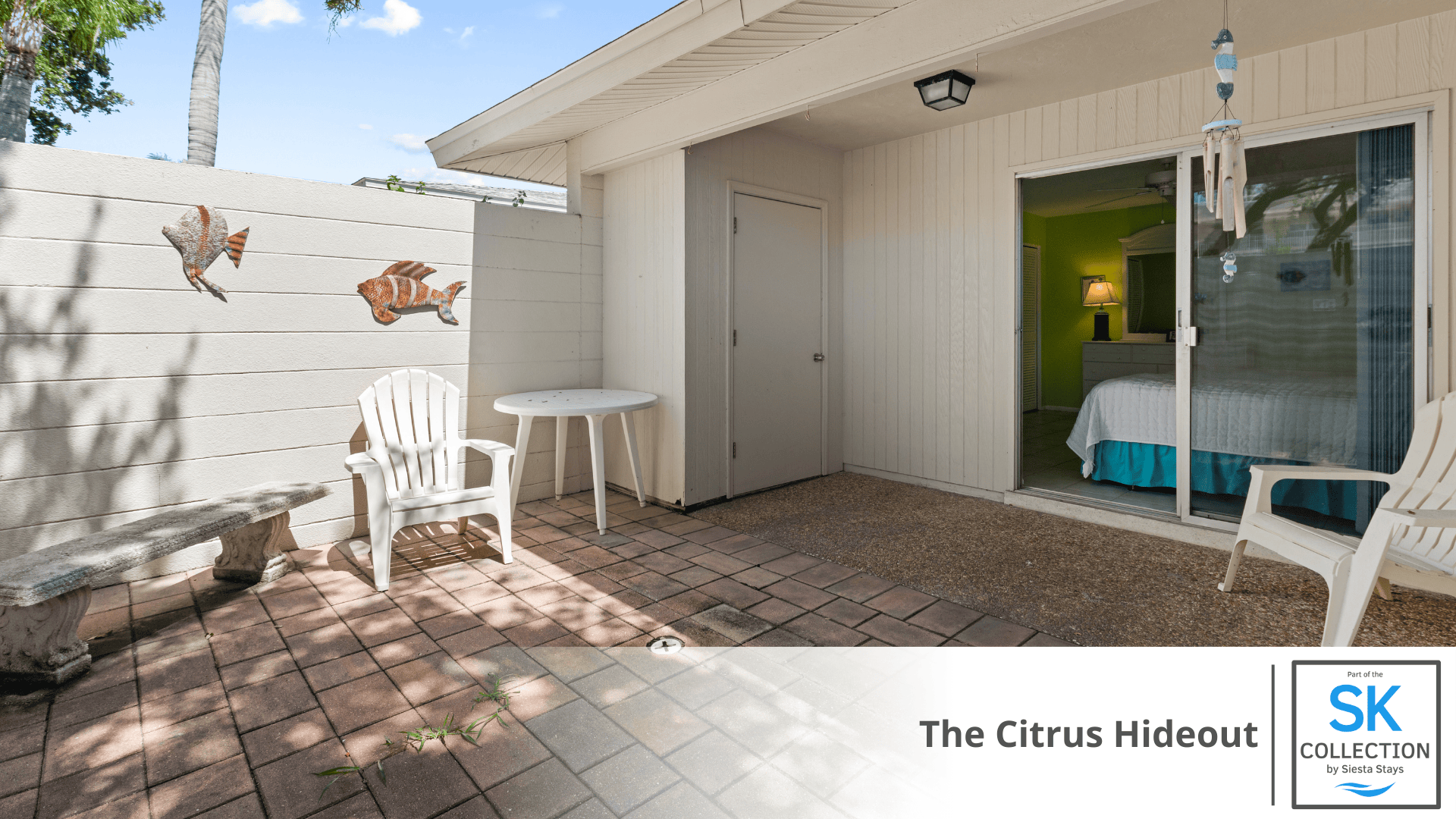 Gated Patio off of Guest Room
