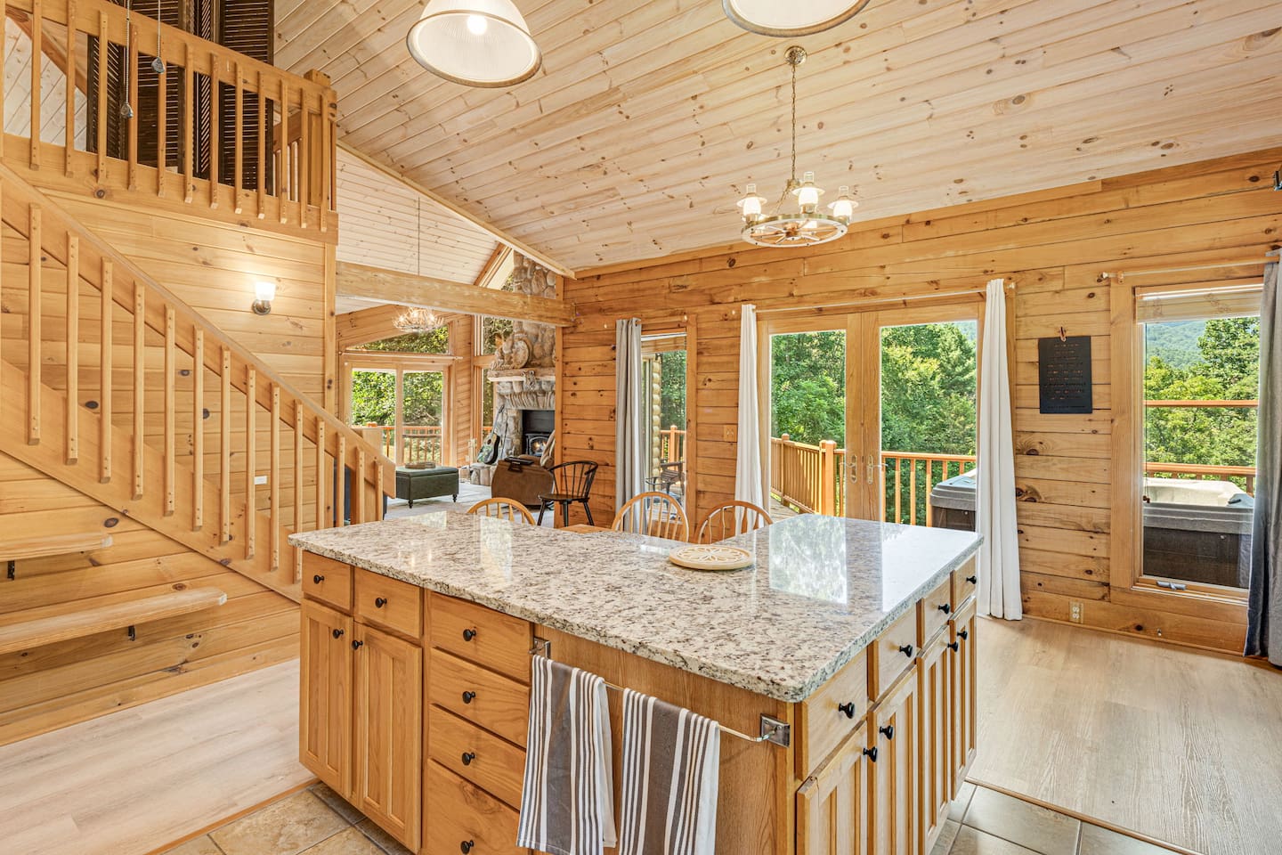Start your day with coffee by the window, then cook a hearty meal after a day of adventure. This warm, open kitchen invites conversation, connection, and unforgettable moments with loved ones in a beautiful mountain setting.