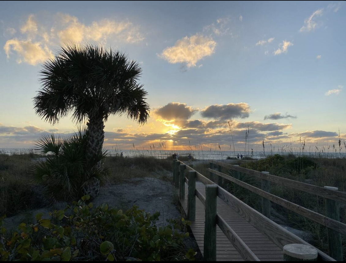 Sunset on the beach