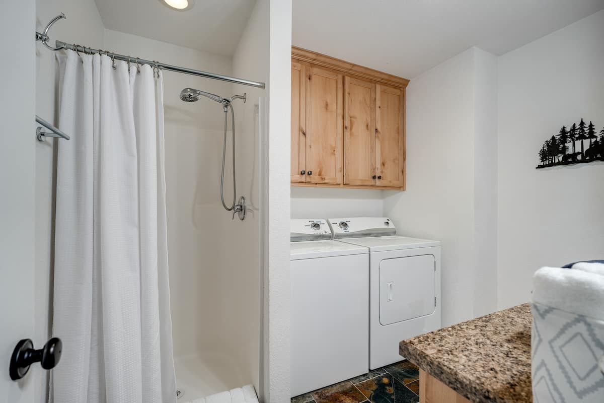 Washer and dryer included—great for longer stays and family outdoor  trips