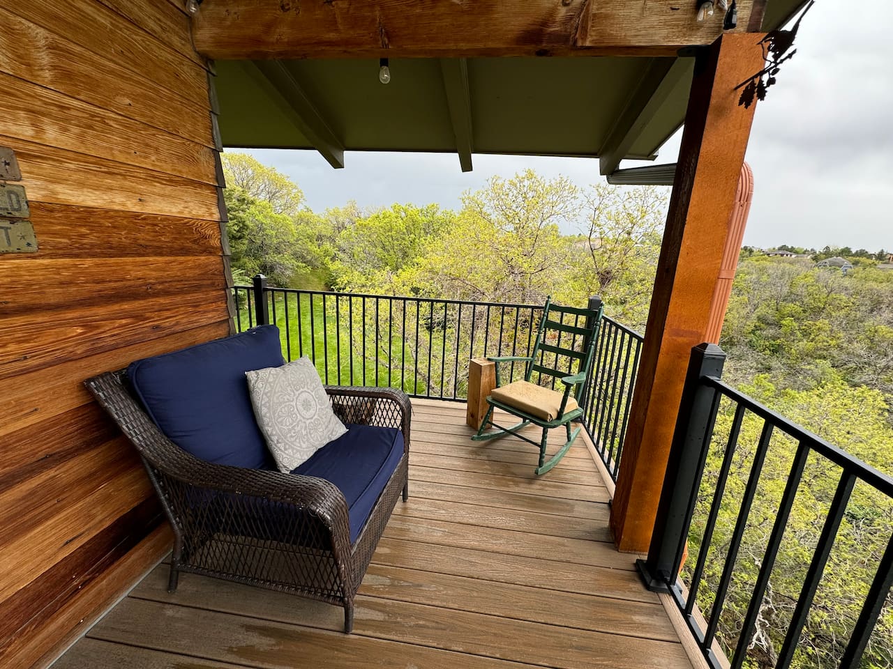 Many places to sit with your coffee and relax while enjoying the views.