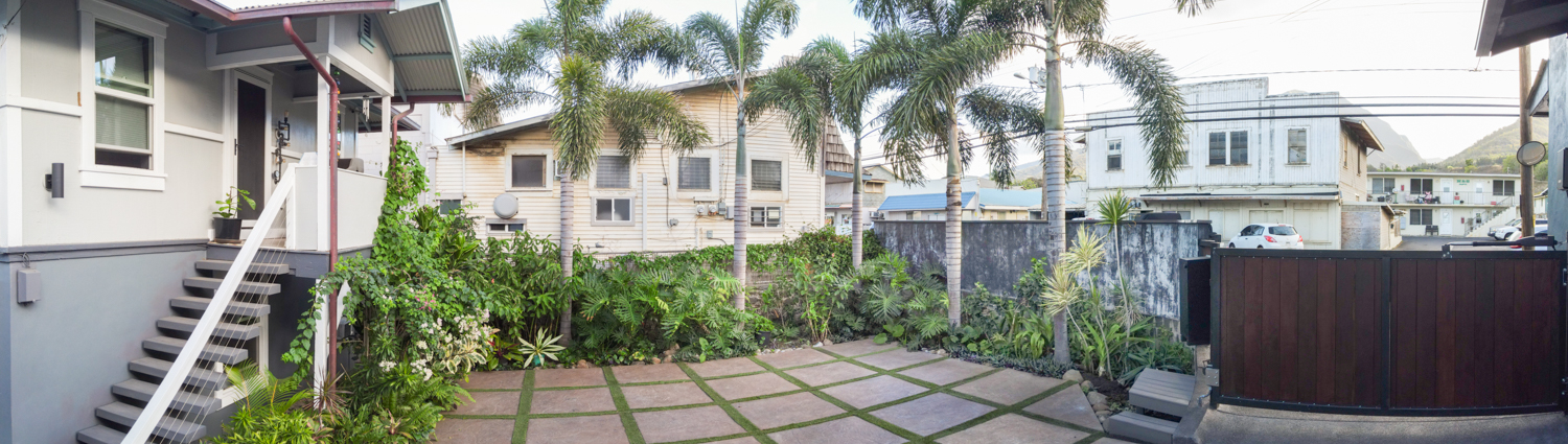 Parking for Unit D is at the front of the property