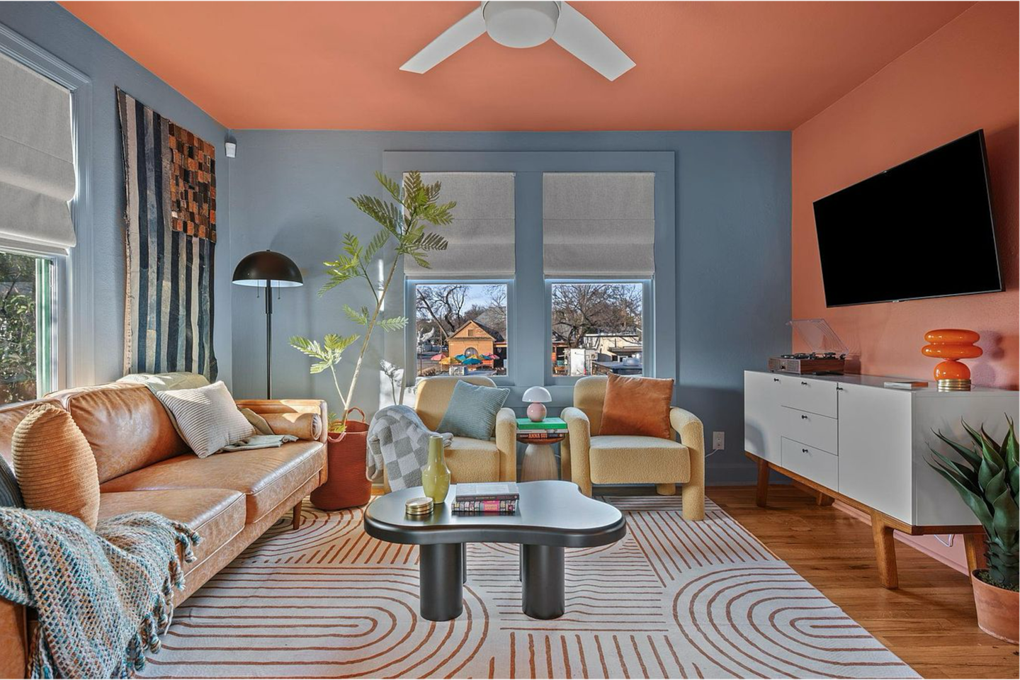 Unit A living room