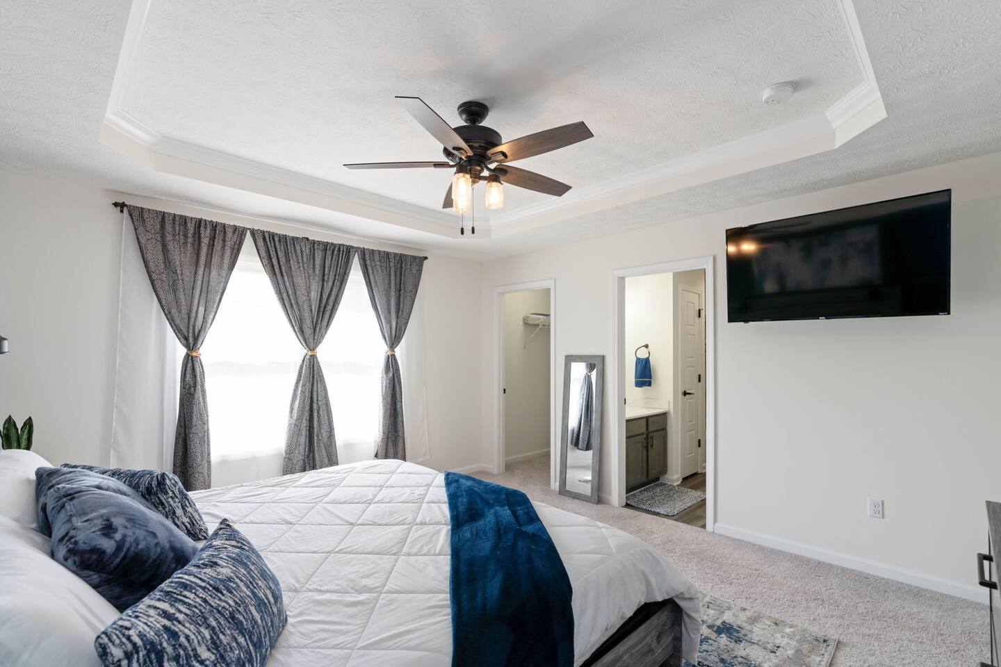 relax in the master bedroom