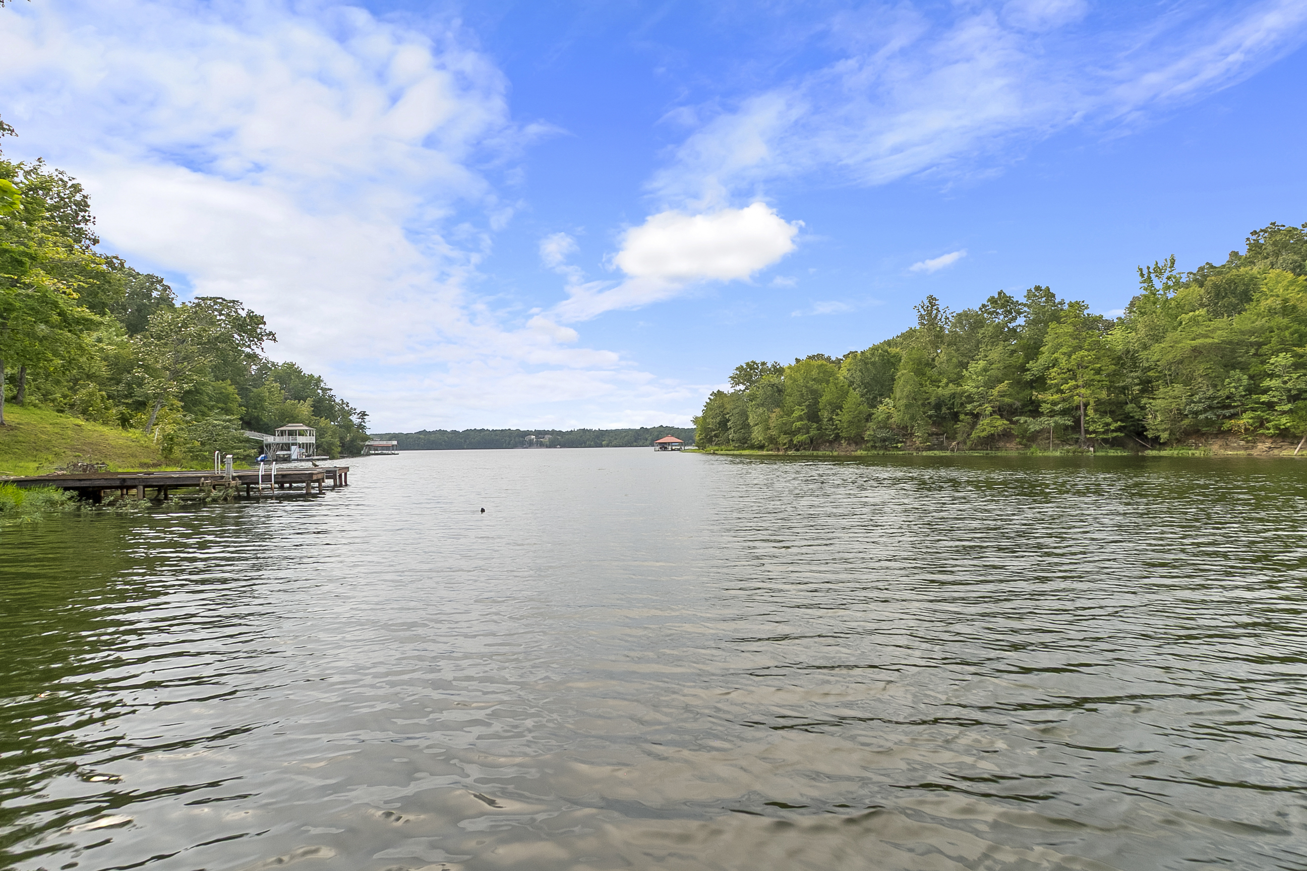 View from the Boat Dock l Clear Cool Water Perfect for Cannonballs and Family Swimming