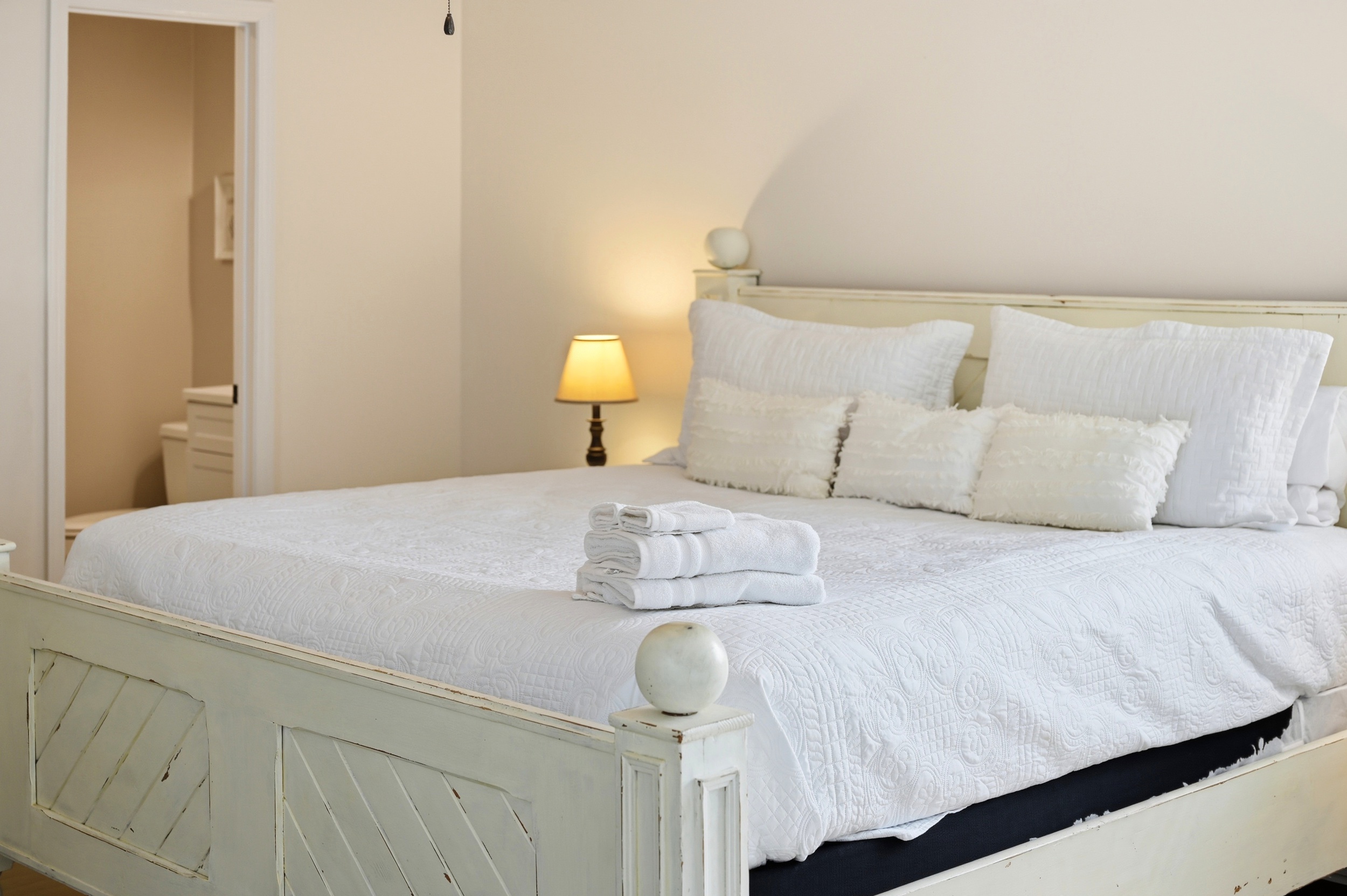 Bed linens provided