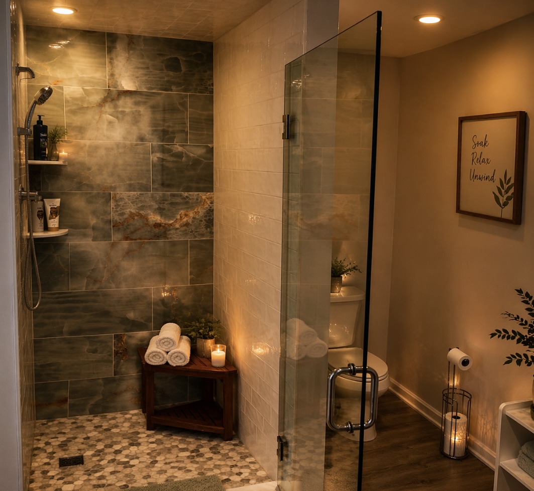 Step into a peaceful night retreat where everything slows down.
Warm light, rising steam, and space to breathe.
Romance isn’t just for couples—it’s for anyone ready to reconnect with themselves.
