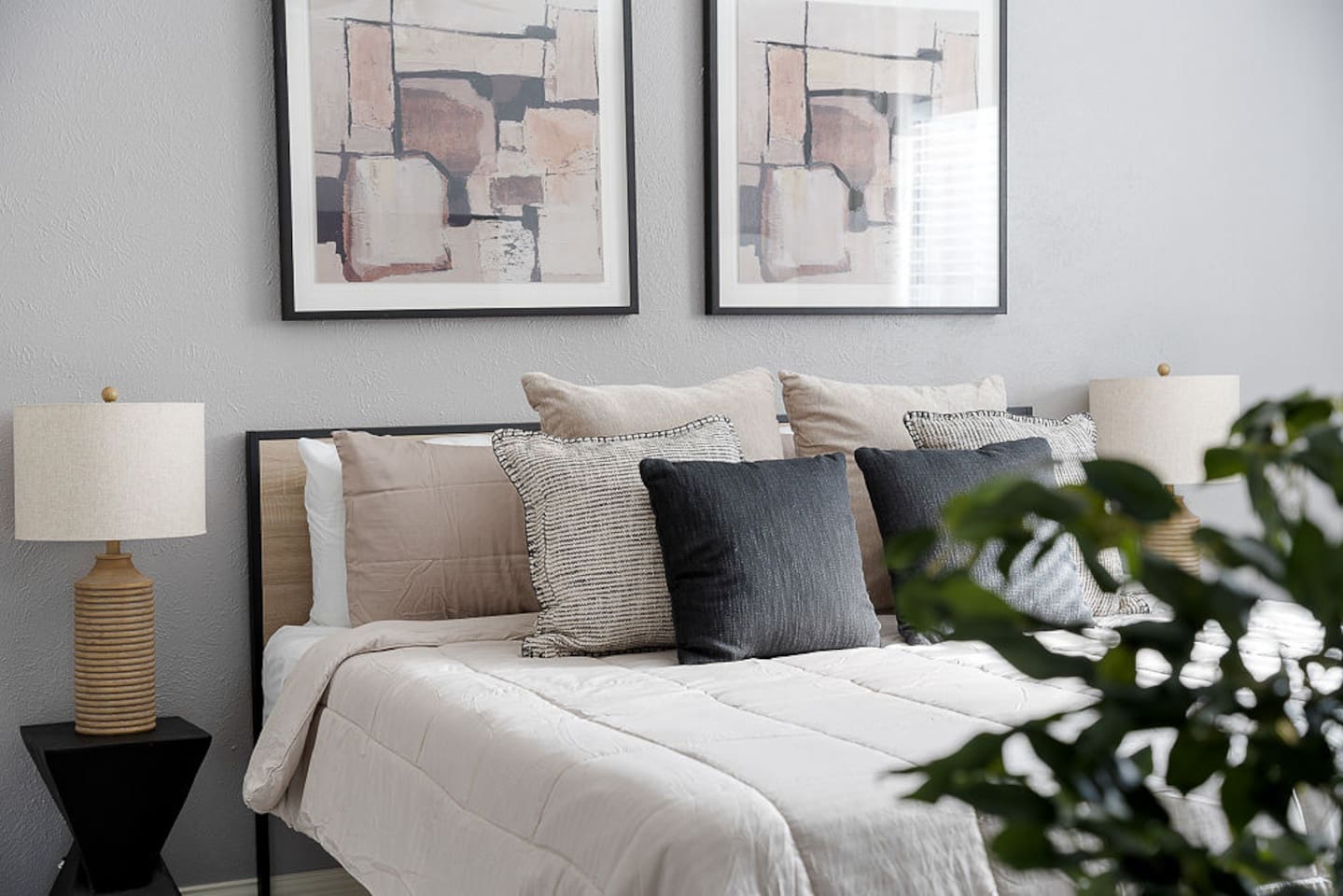 Find refreshment in the master bedroom with a king-sized bed and a private, attached bathroom for your ultimate comfort