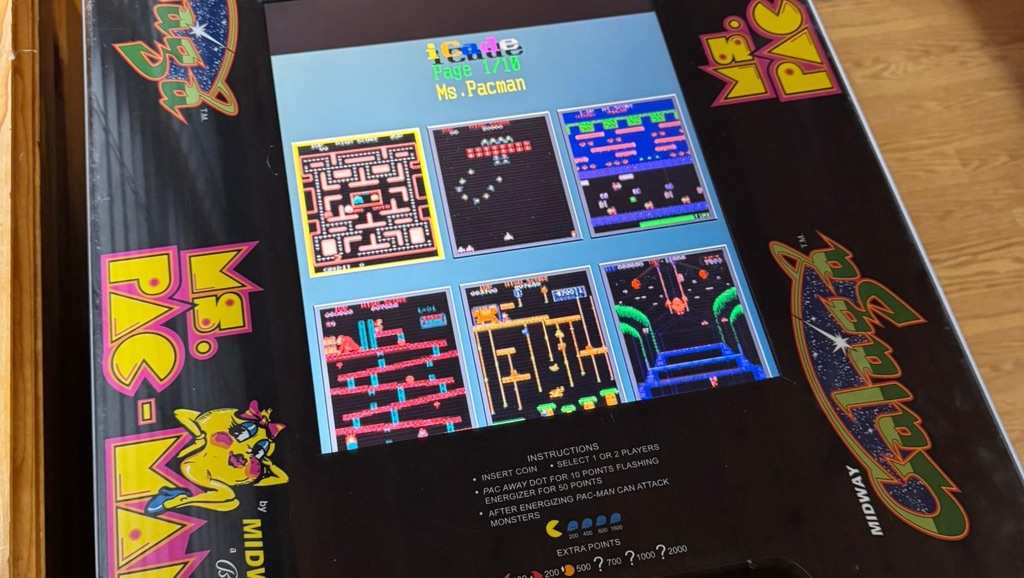 60-1 cocktail style arcade game with all your favorites!