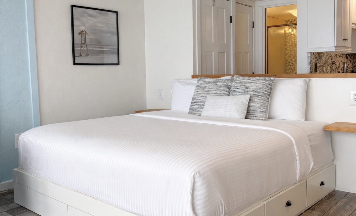 Custom design king bed lots of storage