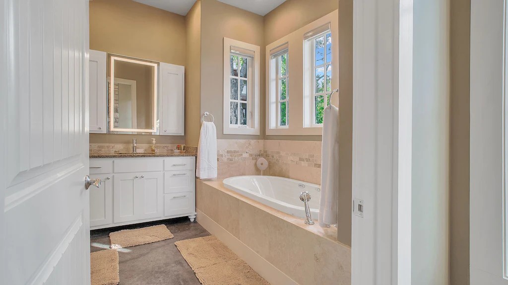 Bath of Master Bedroom in Basement.