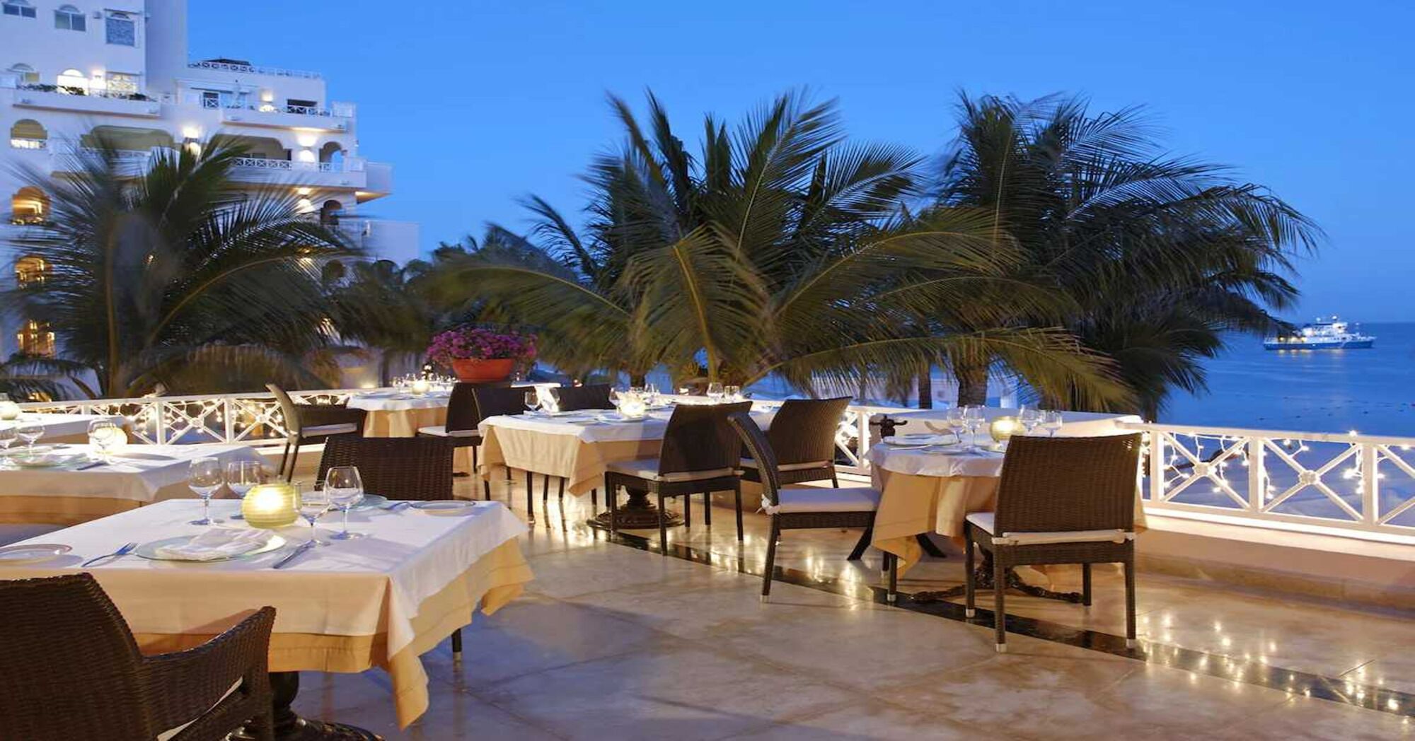 Outdoor Dining at Pueblo Bonito Rose, Vacation Travel Exclusives