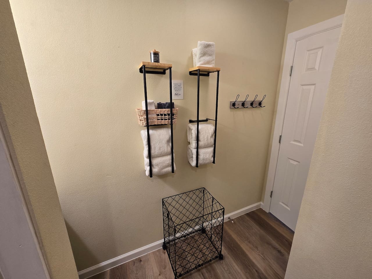 Downstairs bathroom - makeup towels provided.