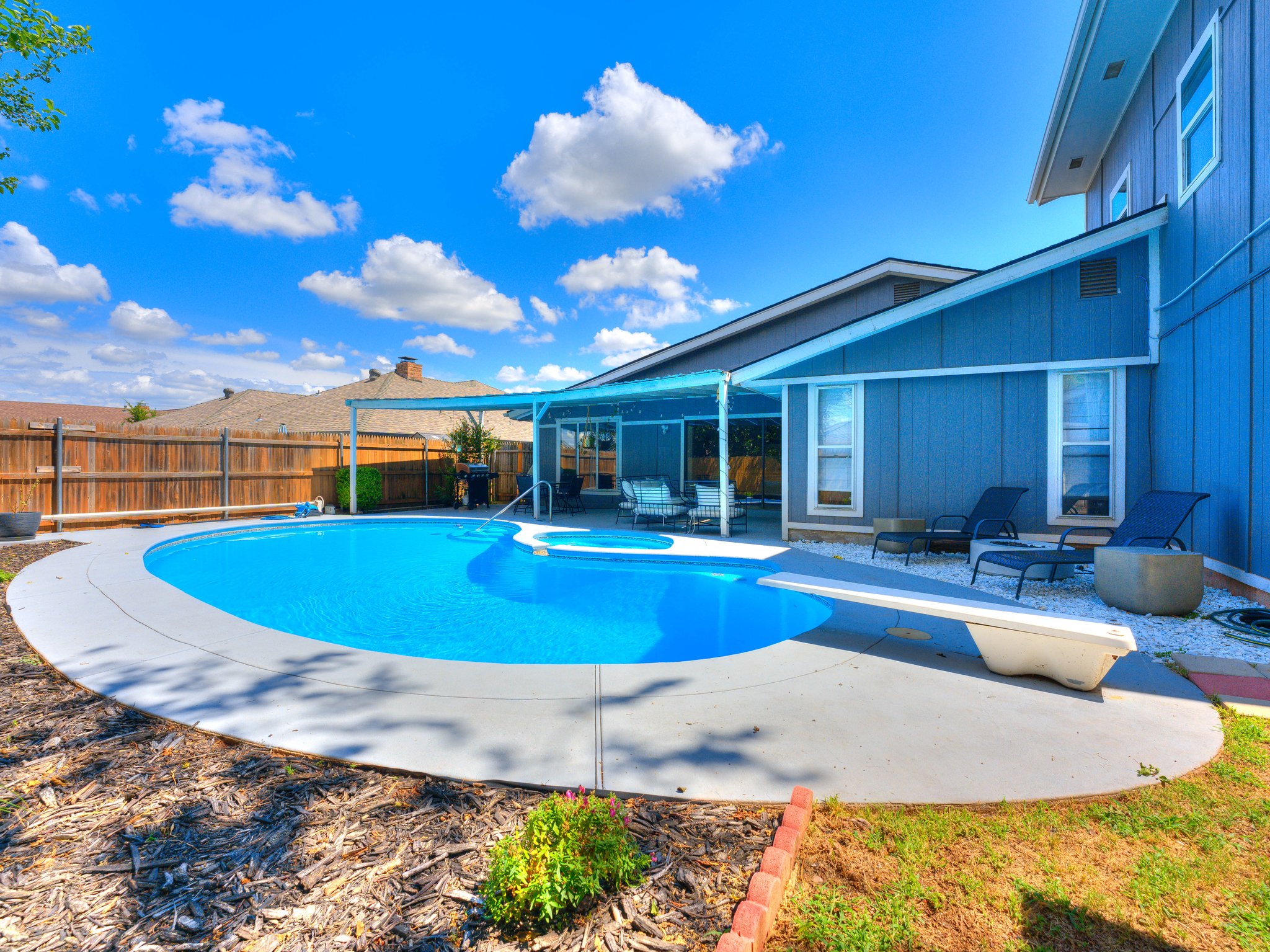 Backyard with Private Pool