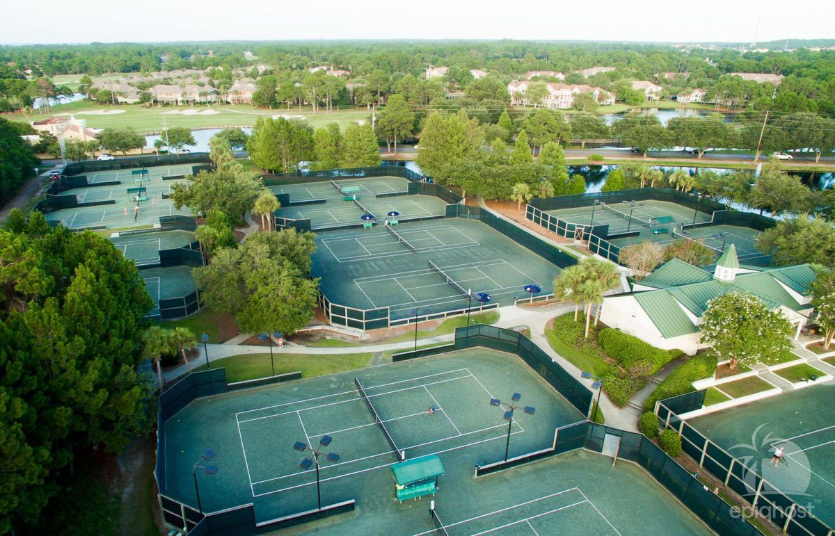 Sandestin tennis courts — 15 Har-Tru and hard courts on property